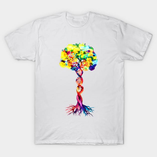 DNA Tree T-Shirt by Creativa Land